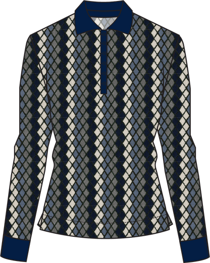 Polo Shirt LS | Scotch Argyle