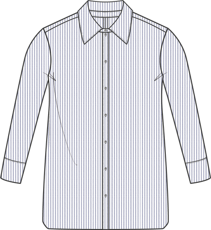 Shirt Basic | Stripe White Navy