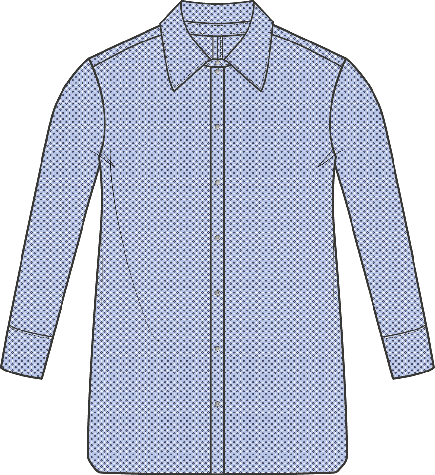 Shirt Basic | Dobby Blue Navy