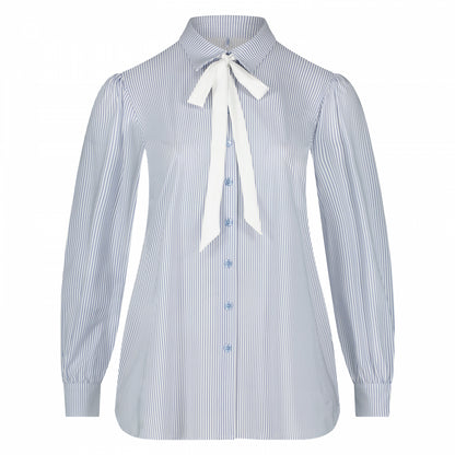Shirt Puffed | Stripe White Navy