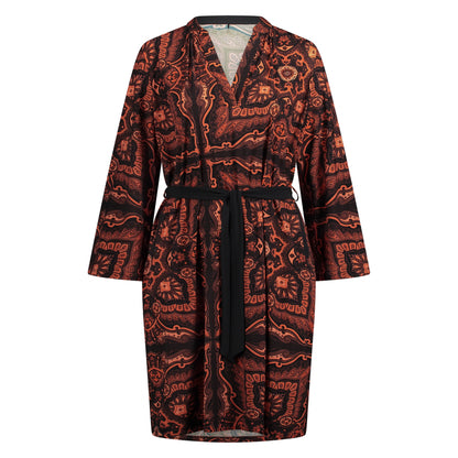 Mao Dress Belt LS | Persian Paisley