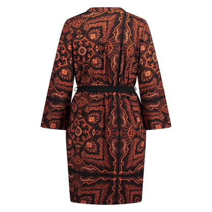 Mao Dress Belt LS | Persian Paisley
