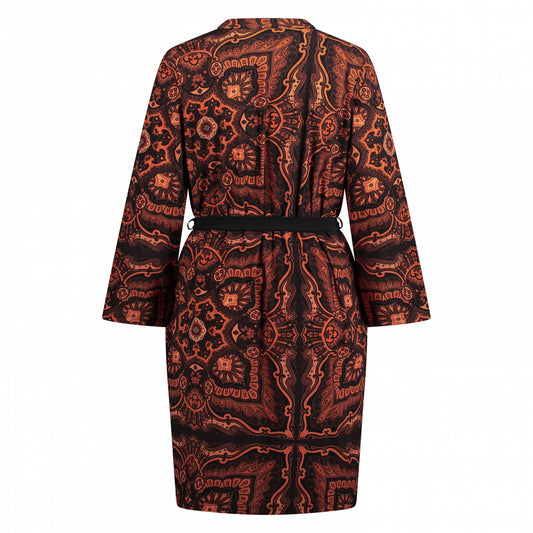 Mao Dress Belt LS | Persian Paisley