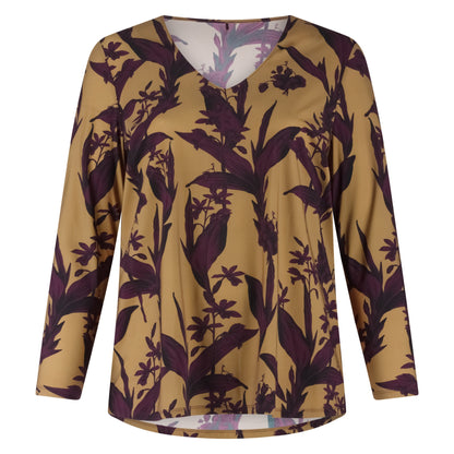 Tee V Slim LS | Elegant Floral