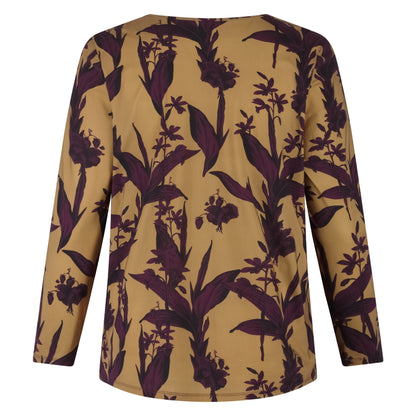 Tee V Slim LS | Elegant Floral
