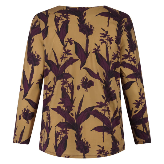 Tee V Slim LS | Elegant Floral