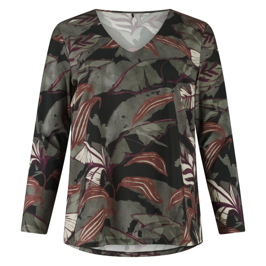 Tee V Slim LS | Mystic Leaves