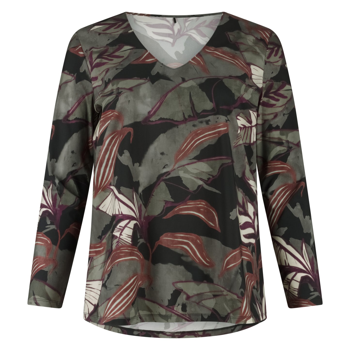 Tee V Slim LS | Mystic Leaves