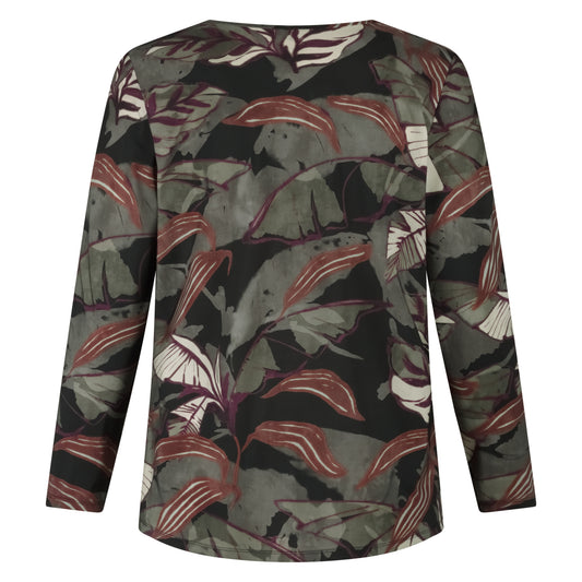 Tee V Slim LS | Mystic Leaves