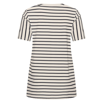 Tee V-Neck Midi | Breton Stripe
