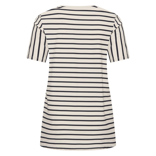 Tee V-Neck Midi | Breton Stripe