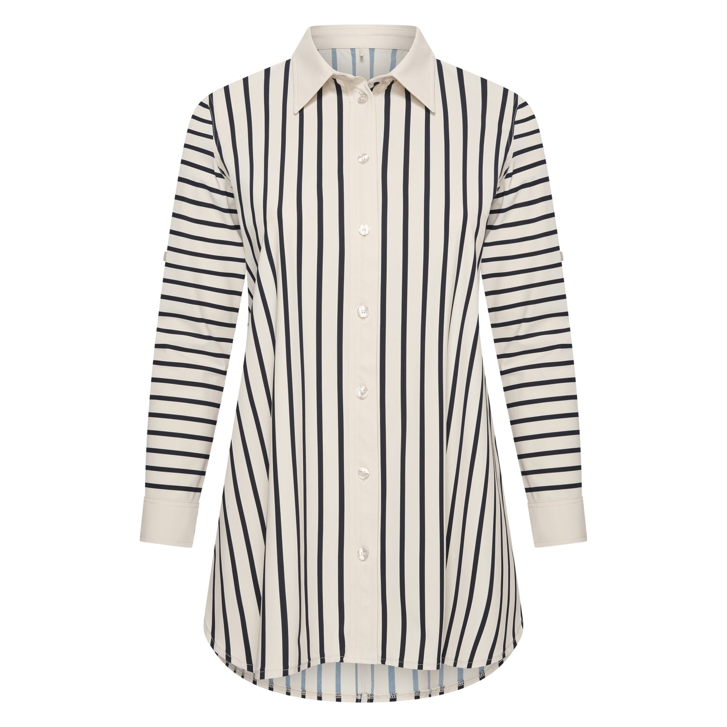 Blouse Midi LS | Breton Stripe