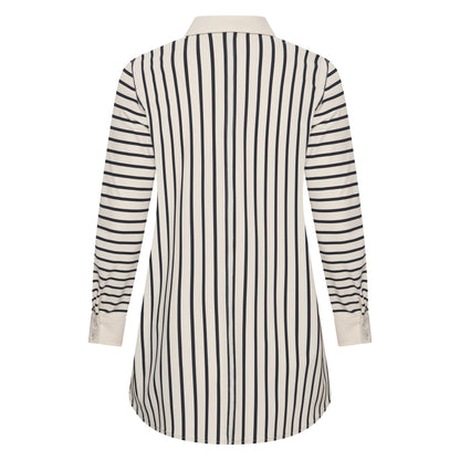 Blouse Midi LS | Breton Stripe