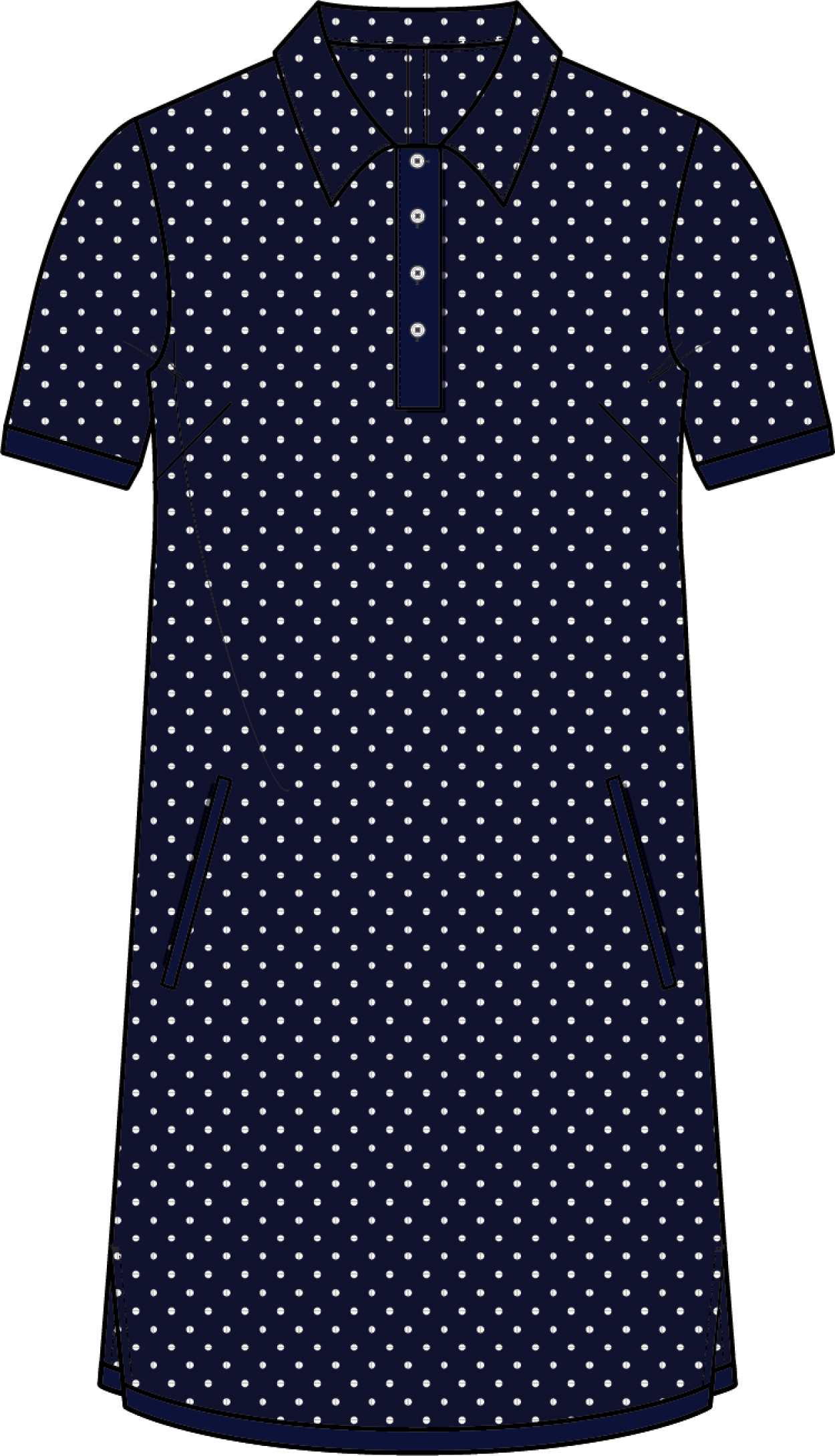 Polo Dress SS | College Dot