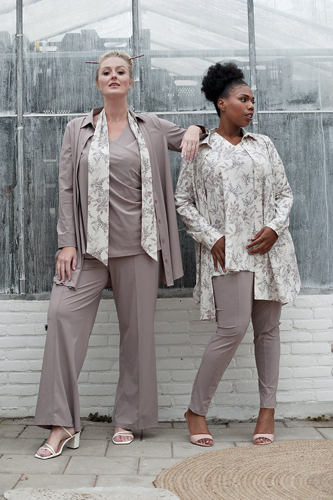 Blouse Long LS | Taupe