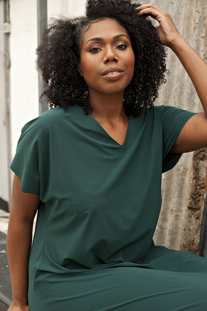Dress SS - Light | Bottle Green