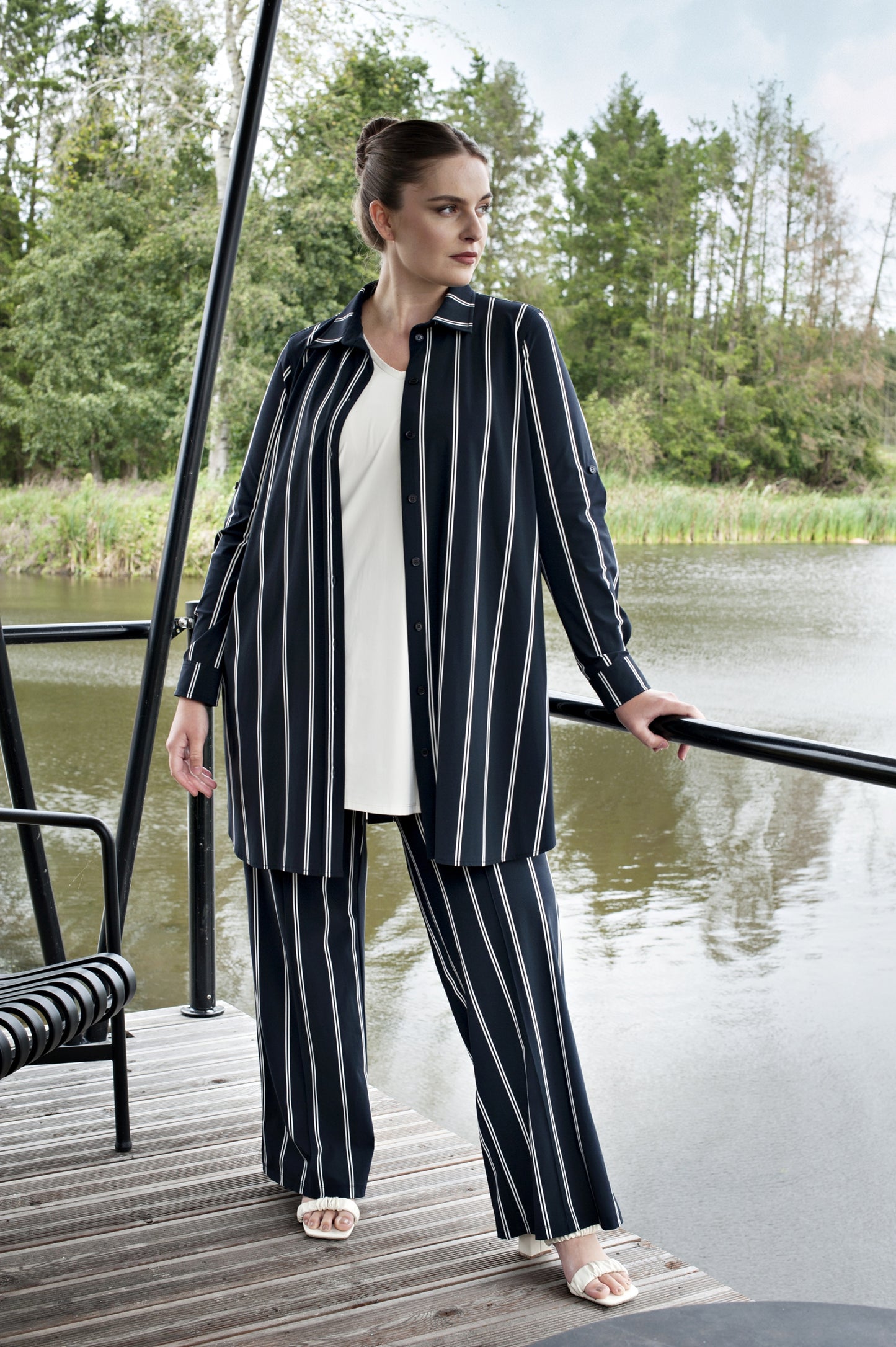 Pants Wide | Twin Stripe