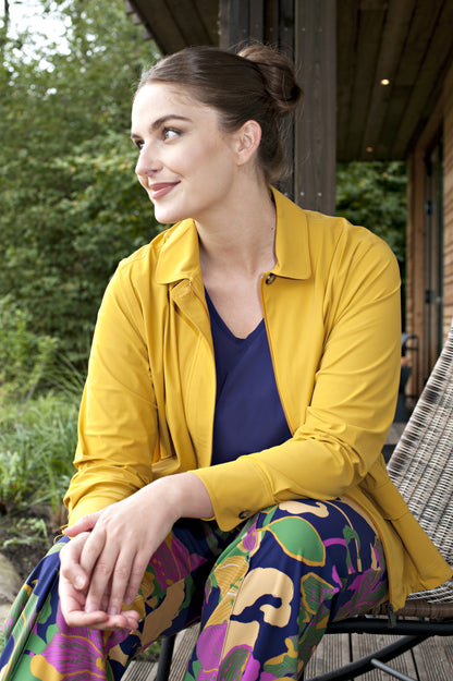 Cropped Jacket | Ocher Yellow