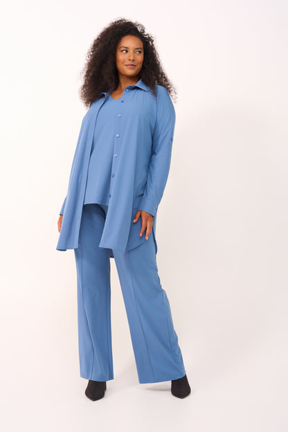 Blouse Midi LS | Ice