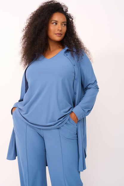 Blouse Midi LS | Ice