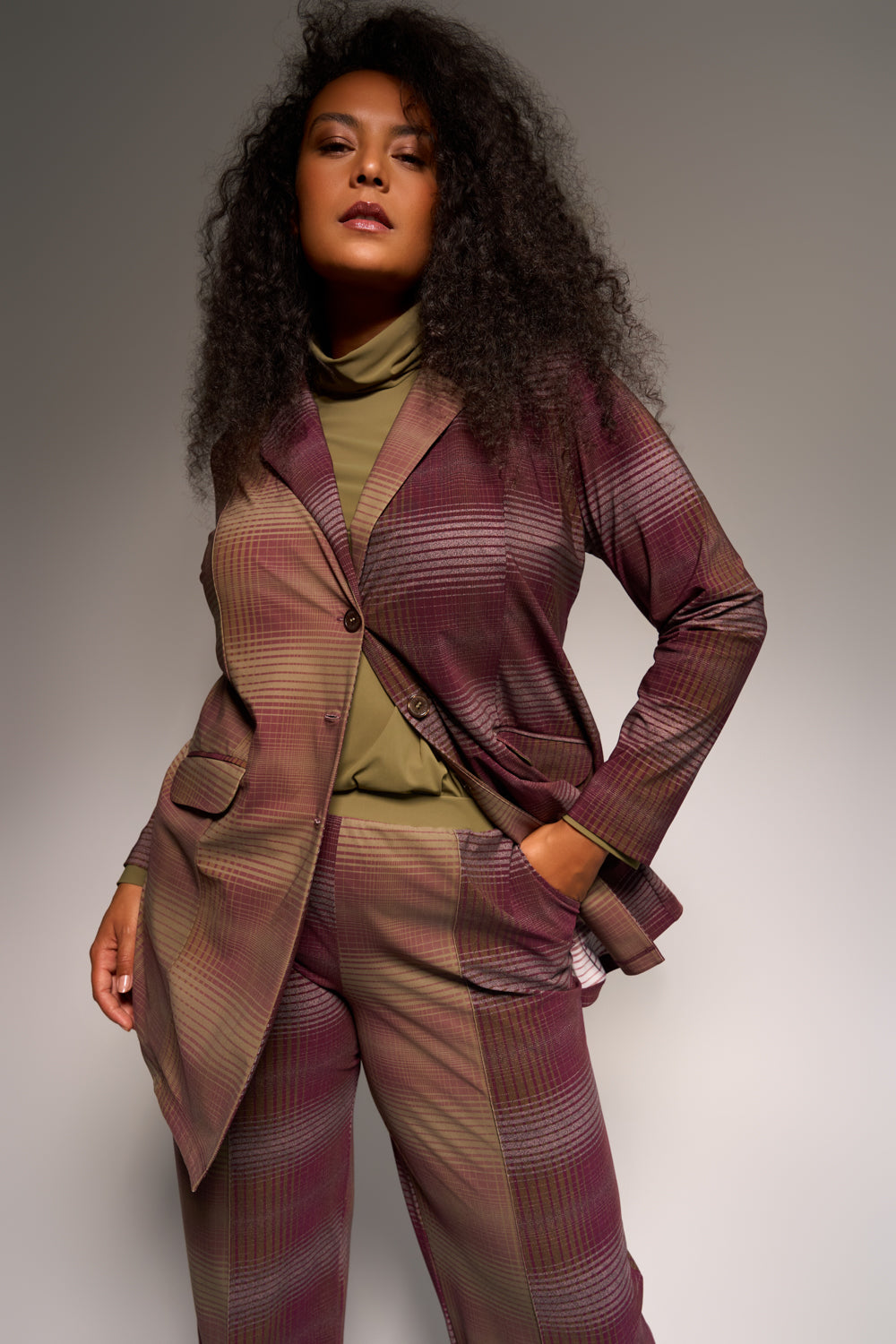 Jacket Midi | Shadow Check