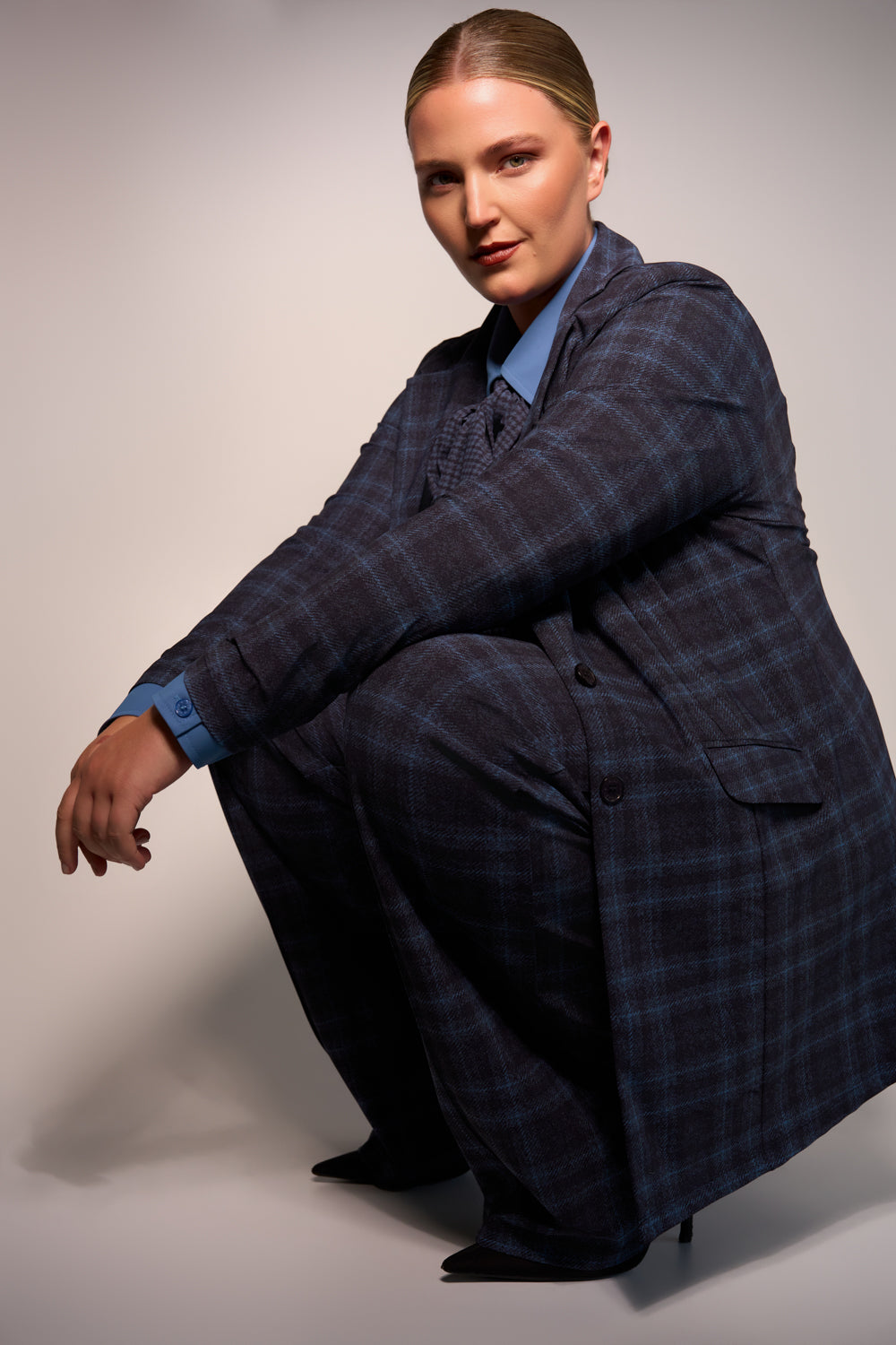 Pants Wide | Tartan Ice