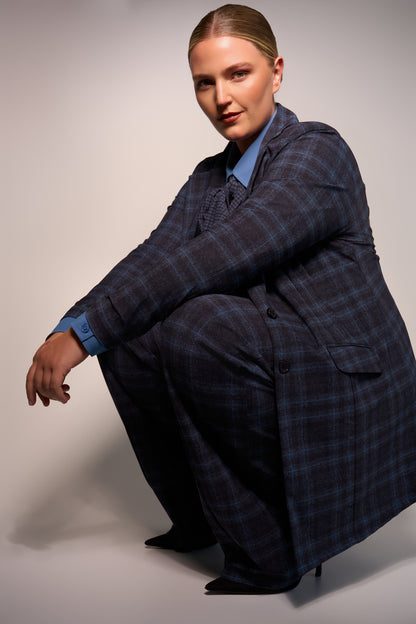 Pants Wide | Tartan Ice