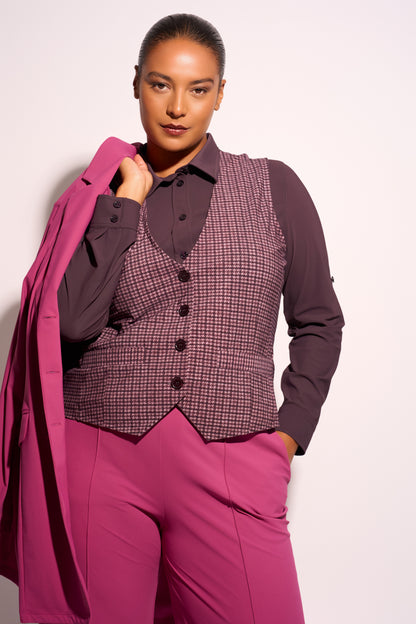 Blouse Midi LS | Prune