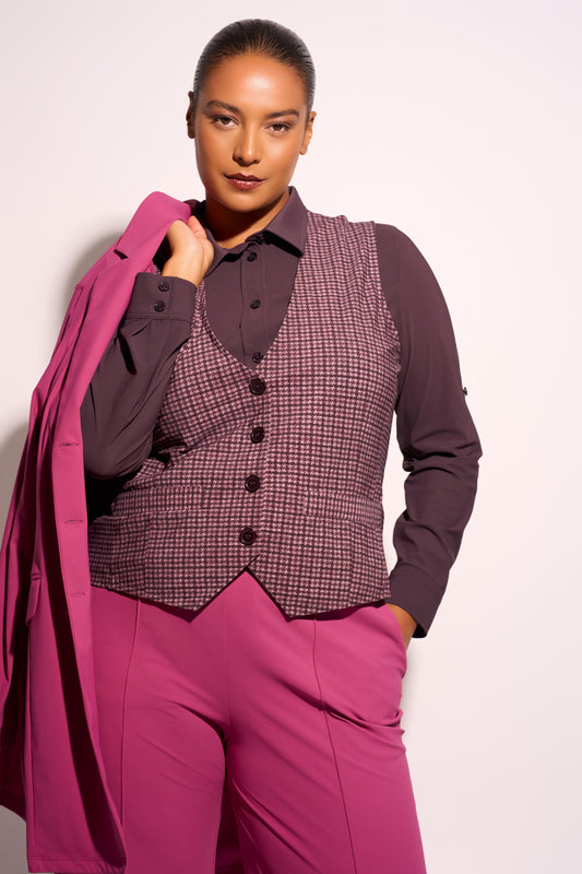 Blouse Midi LS | Prune