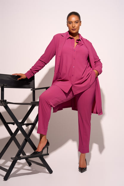 Blouse Midi LS | Cerise