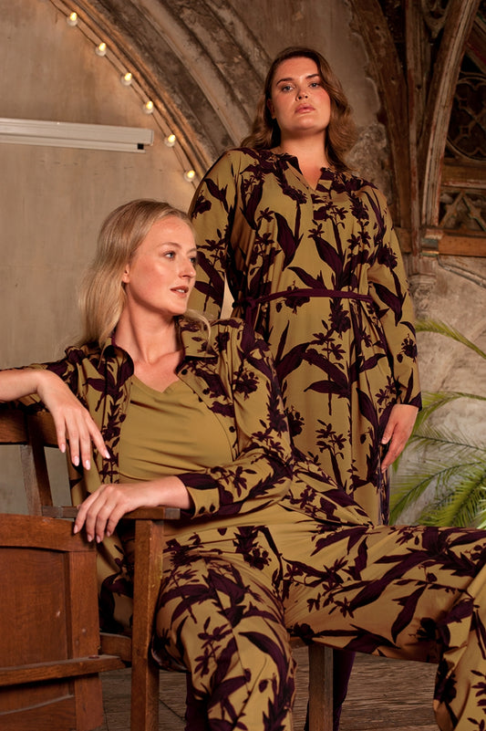 Blouse Long LS | Elegant Floral