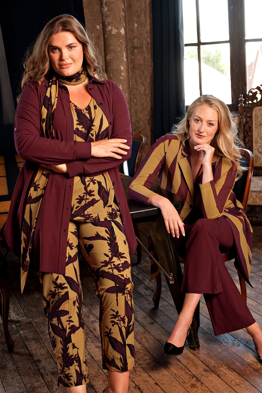 Pants Wide | Burgundy