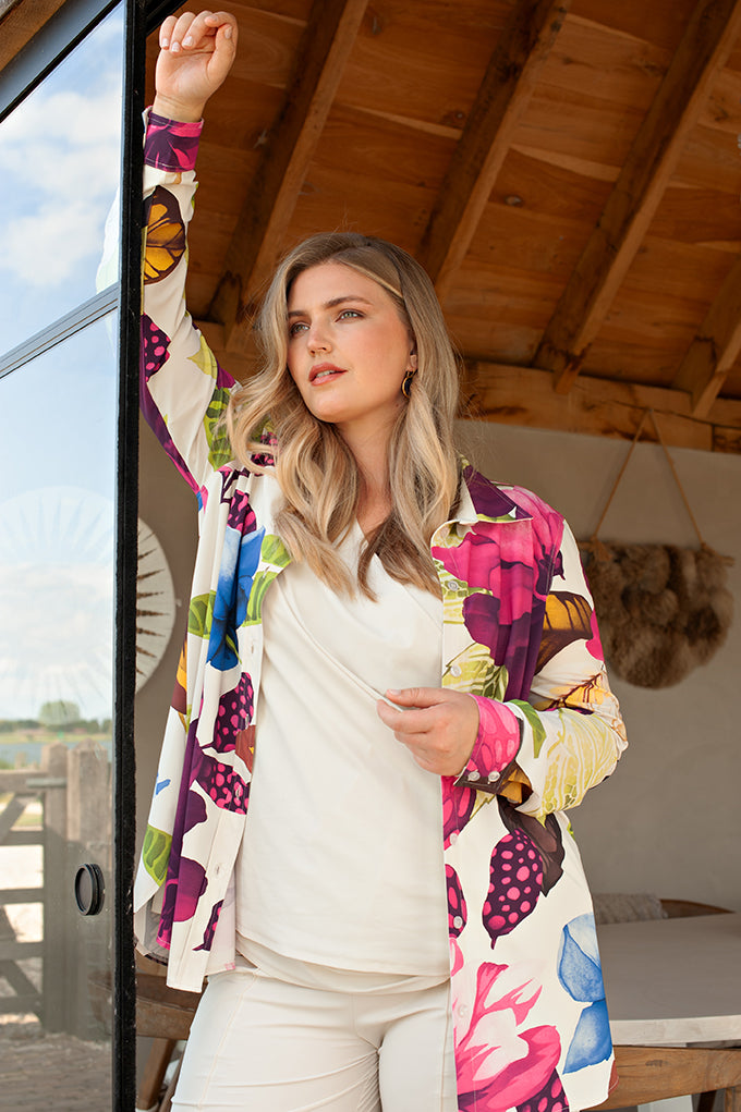 Blouse Midi LS | Mega Flower