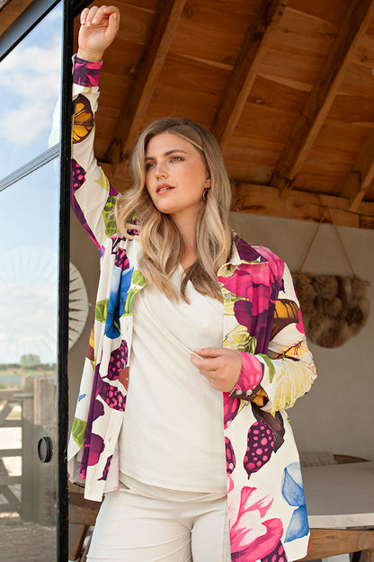 Blouse Midi LS | Mega Flower