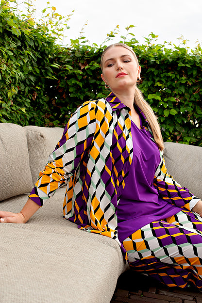 Blouse Midi LS | Summer Graphic