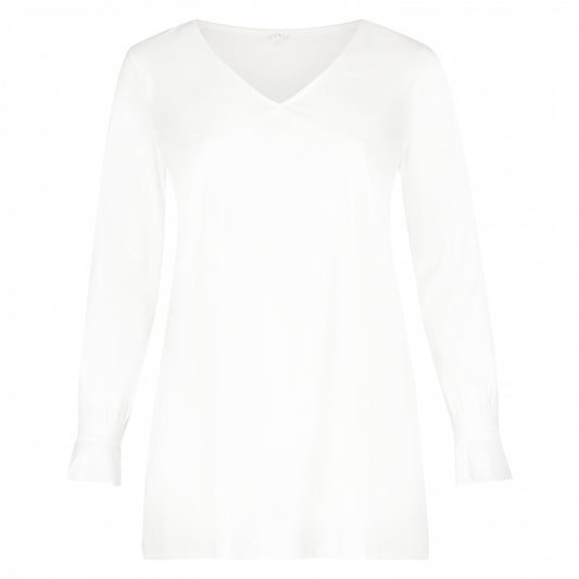 Ruche Top LS | White