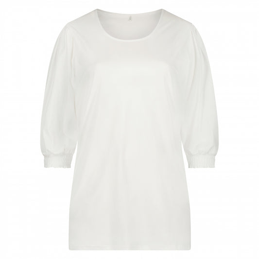 Puff Top 3/4 sleeve | White