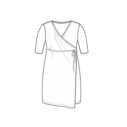Wrap Dress SS | Black