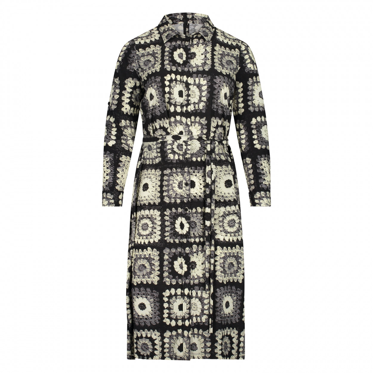 Blouse Dress XL LS | La Bloemen Grey