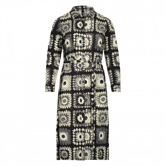 Blouse Dress XL LS | La Bloemen Grey