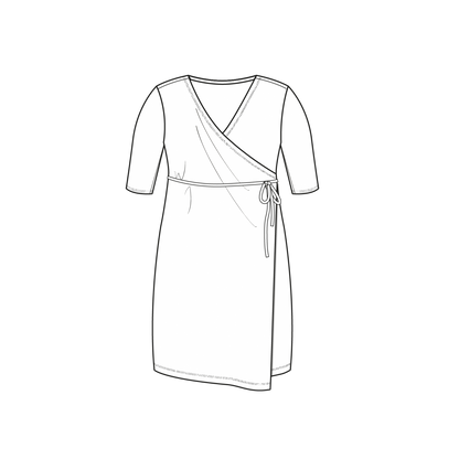 Wrap Dress SS | Khaki